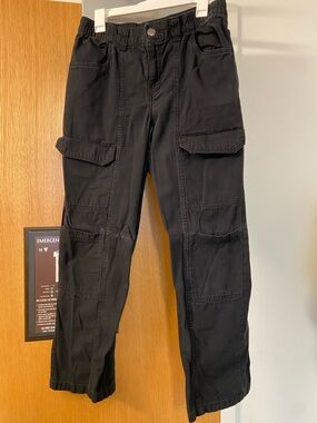 Aeropostale Black Men's Cargo Pants with Utility Pockets